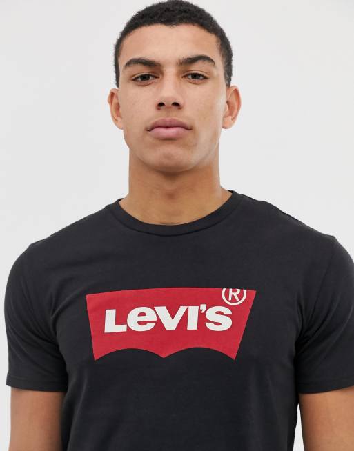 Levi's t-shirt batwing logo in black | ASOS