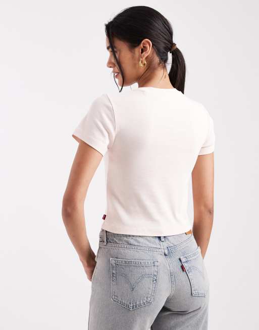 Levi's t-shirt bébé à imprimé graphique blanc, 2 de 4