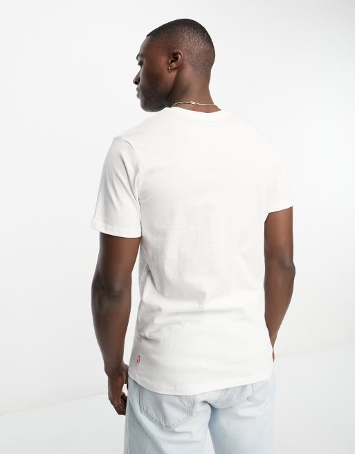 Levi's - T-shirt bianca con logo batwing, 2 di 4