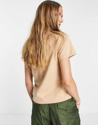 T-shirt classica marrone con grafica di montagne - Levi's T-shirt donna  - immagine1