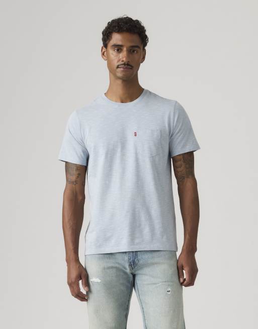 Levi's - T-shirt classique en coton avec poche - Multicolore