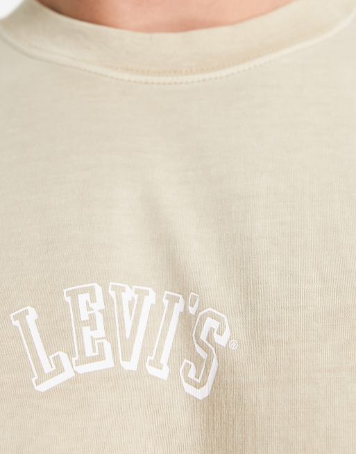 Levi's - T-shirt color cuoio con logo piccolo stile college - In esclusiva per ASOS, 4 di 4