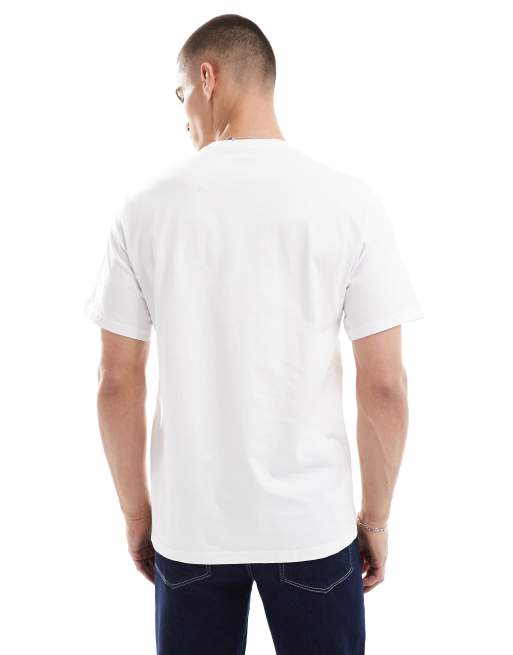 Levi's - T-shirt comoda bianca con riquadro del logo, 2 di 4