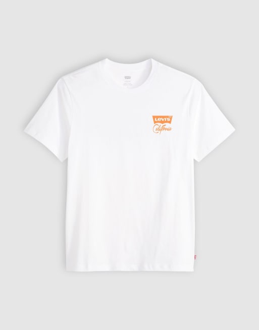 Levi's - T-shirt comoda bianca con stampa "No Days Off" sul retro, 2 di 2
