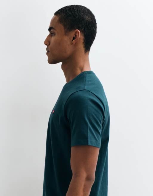 Levi's t-shirt con logo batwing originale blu navy, 5 di 5