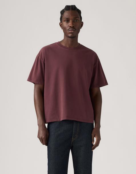 Levi's - T-shirt coupe carrée - Rouge - view 1