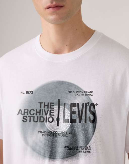 Levi's - T-shirt décontracté à imprimé graphique - Blanc, 2 de 4