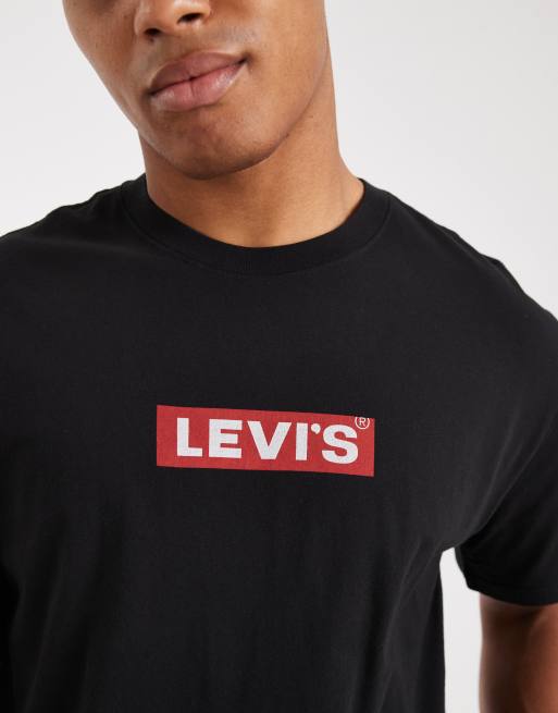 Levi's - T-shirt décontracté avec logo encadré - Noir, 5 de 5