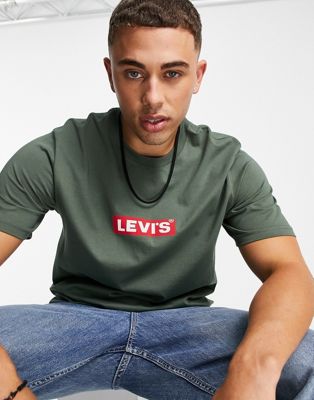 T-shirts et débardeurs Levi's - T-shirt décontracté avec logo encadré sur le devant - Vert