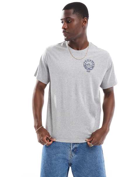 Levi's - T-shirt décontracté avec logo paysage - Gris chiné - view 1