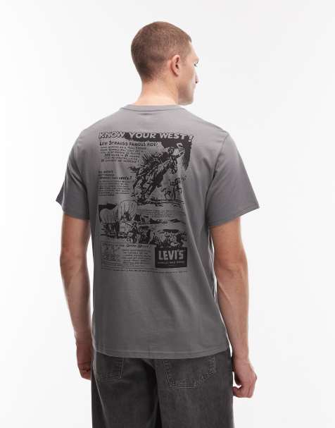 Levi's - T-shirt décontracté avec motif western au dos - Gris - view 1