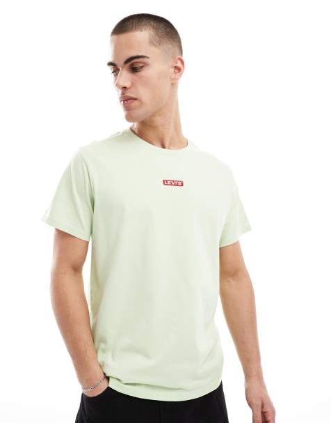 Levi's - T-shirt décontracté avec petit logo au centre - Vert clair - view 1