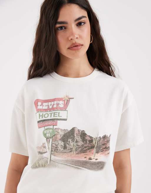 Levi's - T-shirt graphique coupe vintage - Blanc , 3 de 4