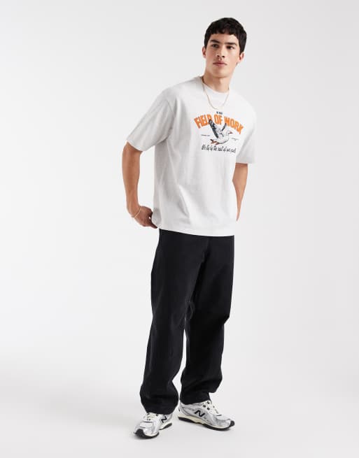Levi's t-shirt imprimé graphique Workwear en gris chiné, 2 de 5