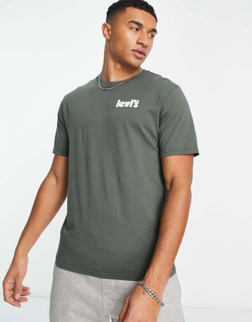 Levi's t-shirt in green with poster logo