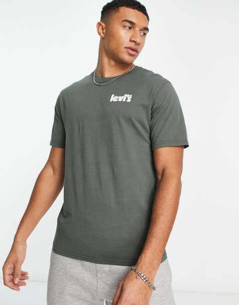 Levi's – T-Shirt in Grün mit Poster-Logo - view 1