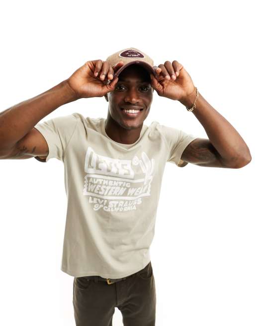 Levi s T Shirt in Hellbraun mit Kaktus Logo ASOS
