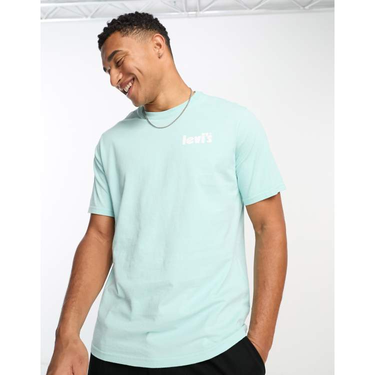 Levi s t shirt in pastel green with poster logo ASOS