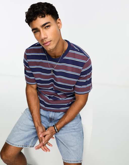 Levi's t-shirt in purple stripe