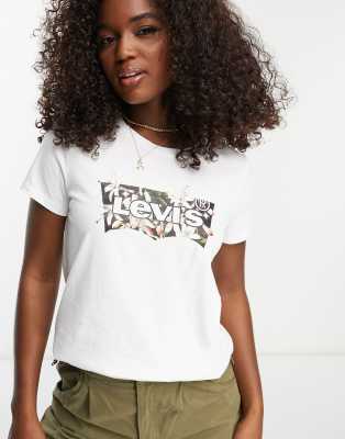 T shirt outlet levis femme fleur