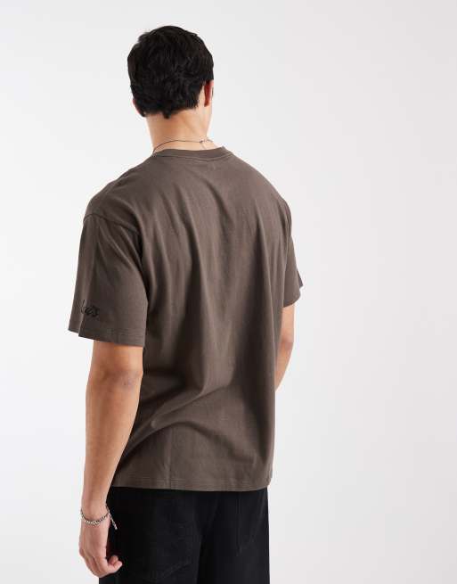 Levi's - T-shirt marrone con grafica western vintage, 5 di 5