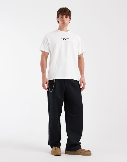 Levi's T-shirt med brystlogo i hvid, 2 af 5