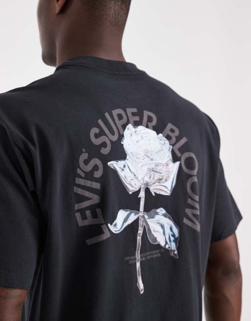 Levi's T-shirt med grafisk print på ryggen i sort, 3 af 5