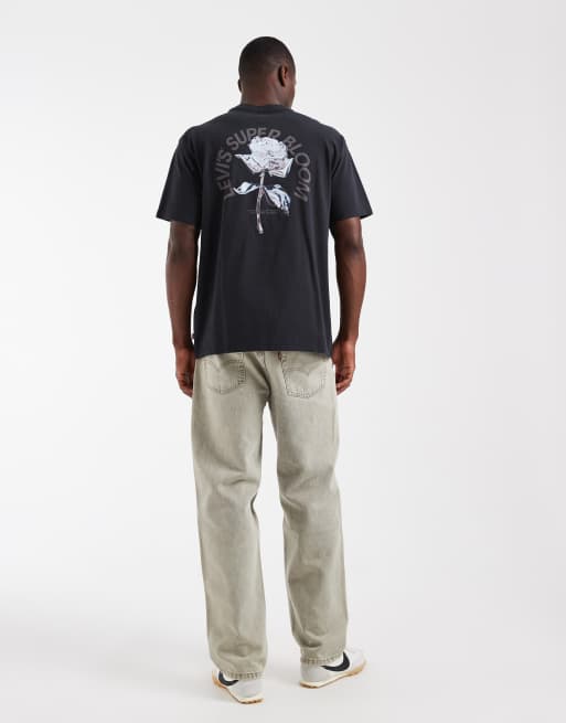 Levi's t-shirt med grafiskt tryck bak i svart, 5 av 5