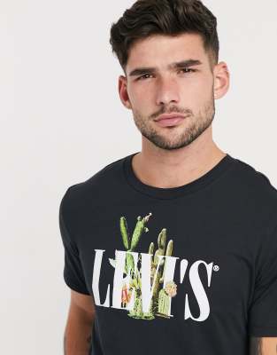 Levi's - T-shirt met cactus- en 
