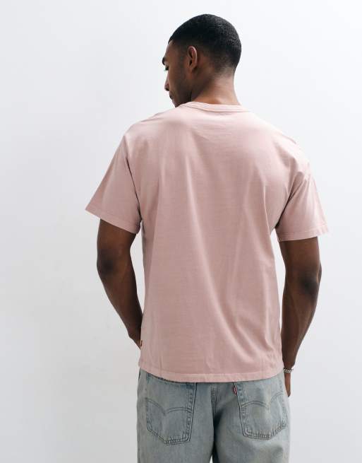 Levi's T-shirt met grafische logoprint op de borst in roze, 5 van 5