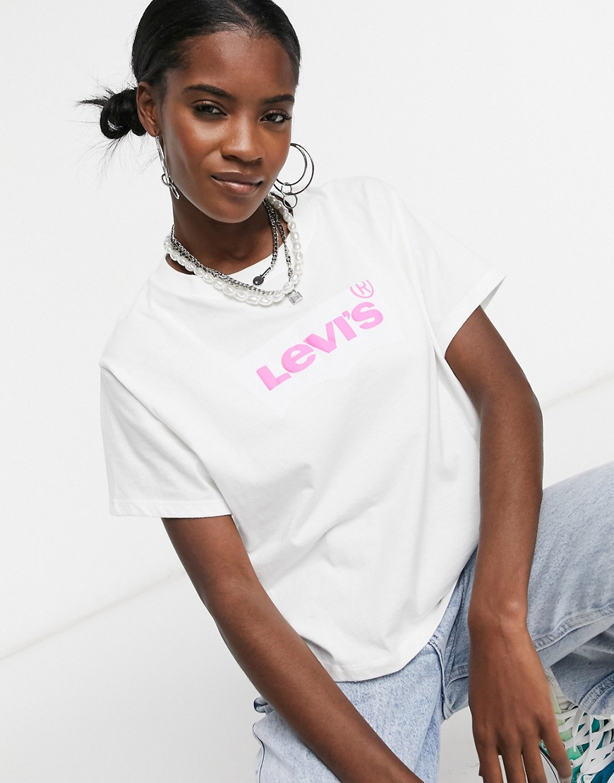 Levi's - T-shirt met grafische print in wit