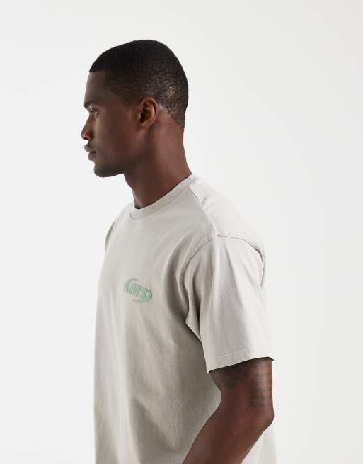 Levi's T-shirt met grafische print op de rug in grijs, 4 van 5