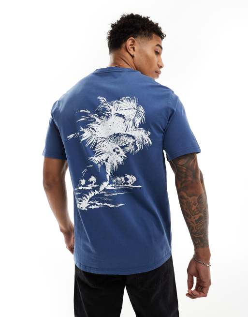 Levi's - T-shirt met print op de achterkant in marineblauw