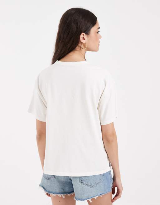 Levi's - T-shirt met vintage print in wit , 4 van 4