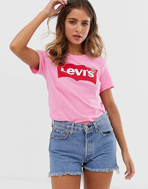 Specifiek Afname dood gaan Levi's - T-shirt met vleermuismouwen in roze | ASOS