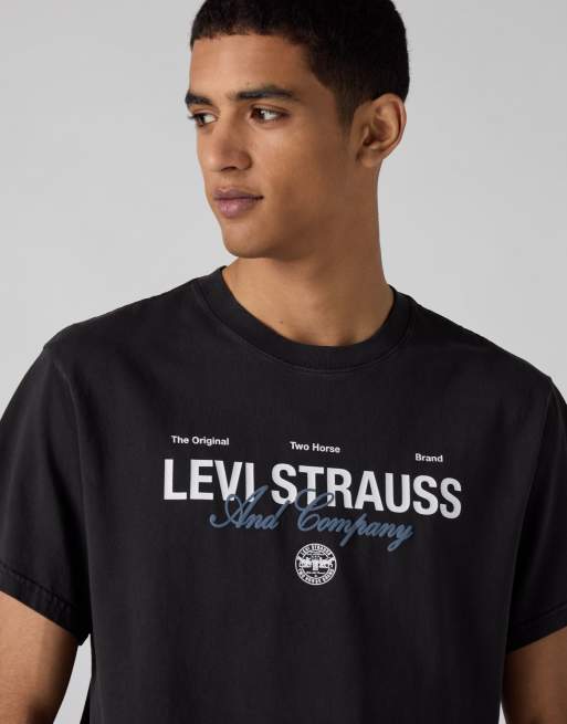 Levi's T-Shirt mit lockerer Passform und Grafik in Wollweiß, 3 von 4