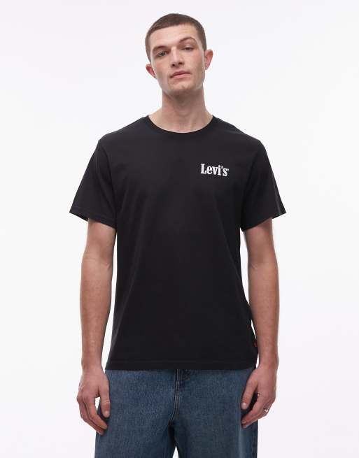 Levi's - T-shirt nera con stampa "Chillin' Hot Dog" sul retro, 2 di 5