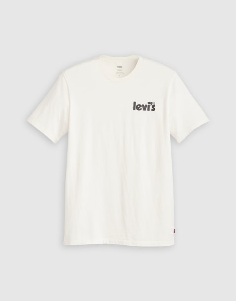 Levi's – T-shirt o luźnym kroju w kolorze złamanej bieli z nadrukiem „Be Kind“ na plecach - view 1