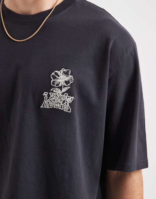 Levi's - T-shirt oversize à imprimé au dos - Noir délavé, 3 de 5