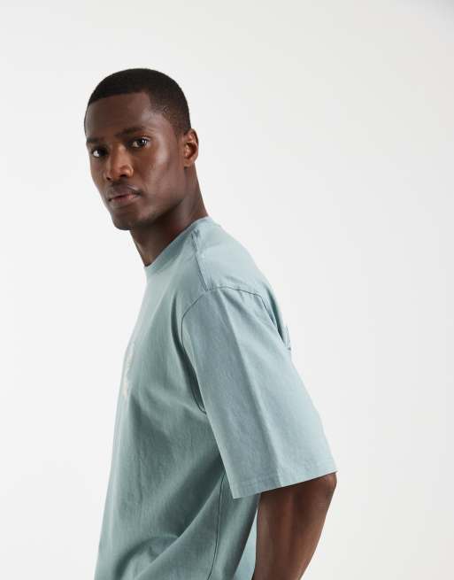 Levi's t-shirt oversize à motif au dos en bleu délavé, 3 de 5