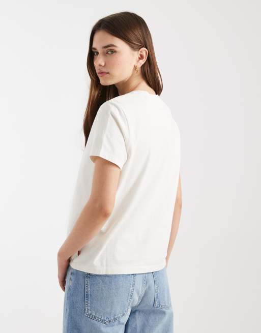 Levi's t-shirt ringer à imprimé graphique blanc, 3 de 4