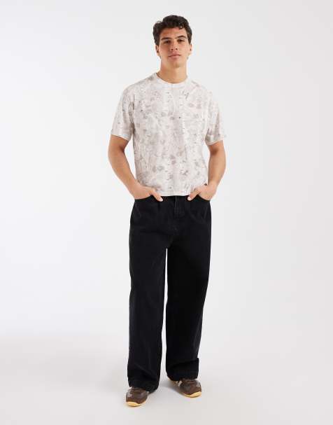 Levi's - T-shirt squadrata color betulla con stampa mimetica - view 1