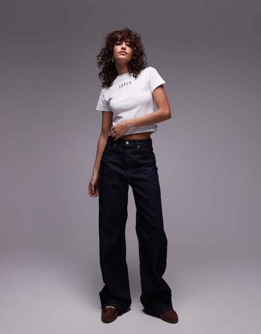 Levi's - T-shirt style sport avec logo au centre - Blanc , 2 de 4
