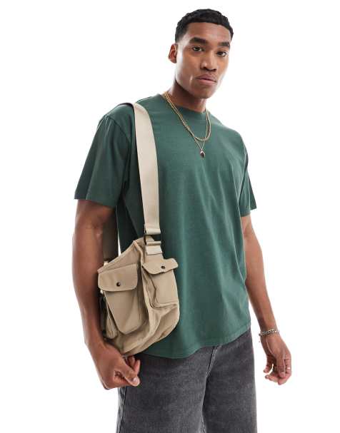 Levi's - T-shirt teint sur pièce avec logo vintage ton sur ton - Vert foncé - view 1