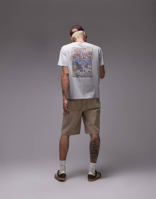 Levi's - T-shirt vestibilità comoda color grigio mélange con stampa 
