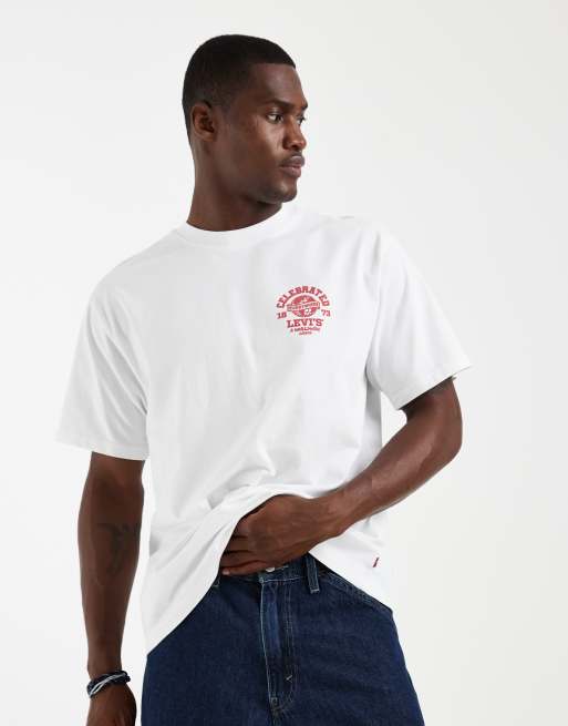 Levi's t-shirt vintage à motif graphique blanc, 4 de 5