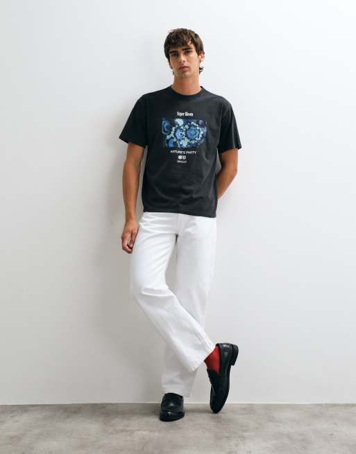 Levi's T-shirt vintage con grafica nera, 2 di 5
