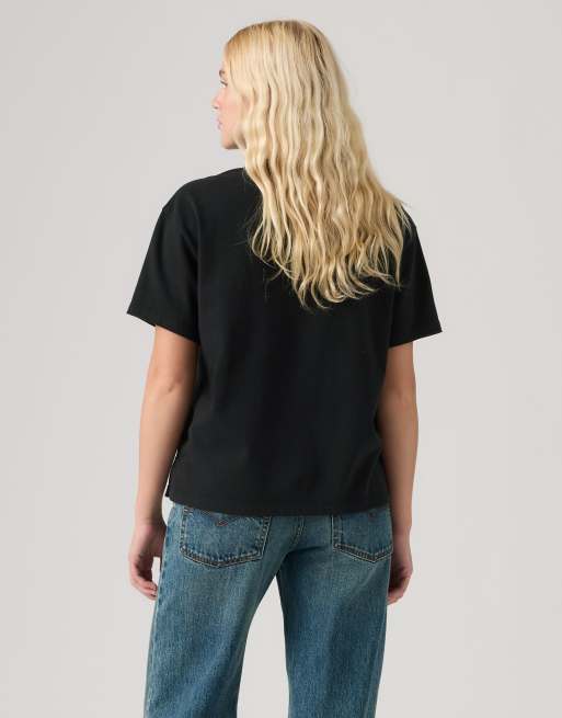 Levi's T-shirt vintage grafica nera, 2 di 4