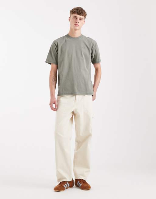 Levi's - T-shirt vintage teint à étiquette rouge - Kaki, 2 de 5