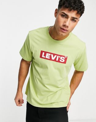 Levi's t-shirt with box tab in light green